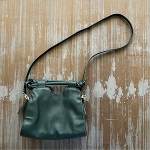 Anthropologie Terrace Mini Knot Crossbody Purse Green Boho Preppy